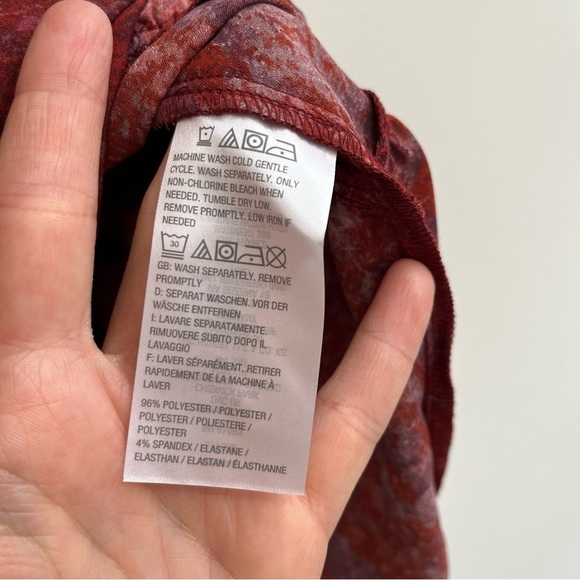 LOGO BY LORI GOLDSTEIN WOMEN'S STRETCH WOVEN BUTTON FRONT BLOUSE PLUS SIZE 2X - Picture 9 of 9